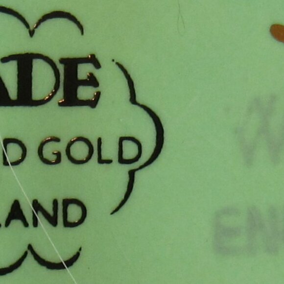 Vintage Wade Emerald Gold Bramble Condiment Set, Made in England, 5 pc Set  b222 - Picture 3 of 9